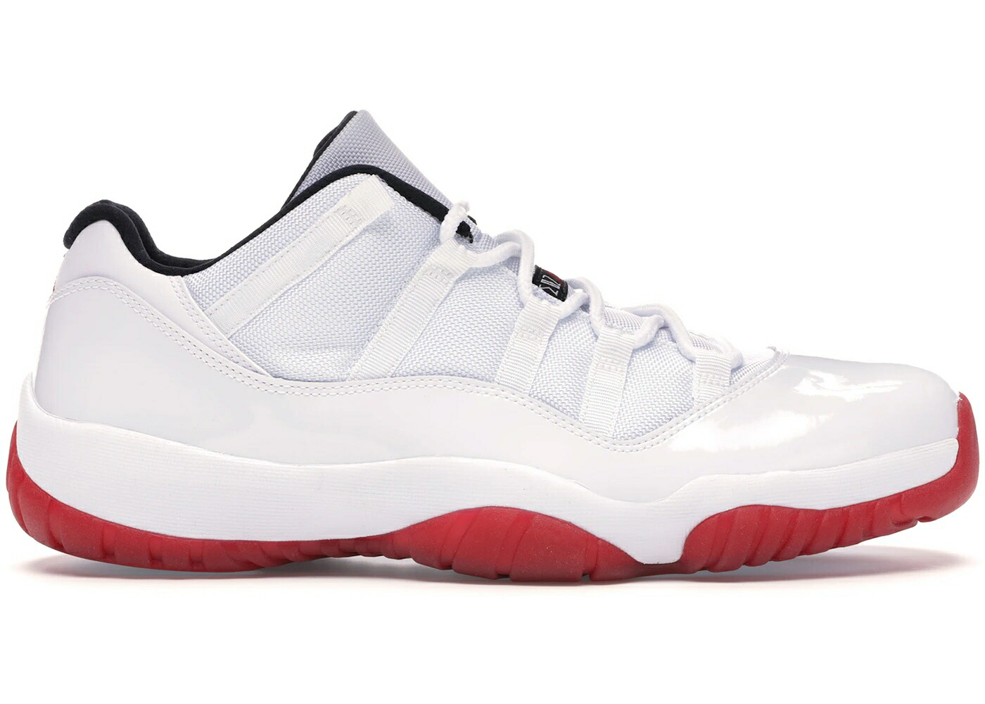 ナイキ ジョーダン 白色 ホワイト 赤 レッド 黒色 ブラック スニーカー メンズ JORDAN 11 RETRO LOW WHITE RED (2012) / WHITE VARSITY RED BLACK