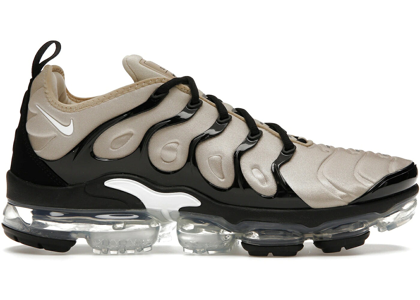 ナイキ ベージュ 黒色 ブラック 白色 ホワイト エアヴェイパーマックス スニーカー メンズ NIKE AIR VAPORMAX PLUS BEIGE BLACK / BEIGE BLACK WHITE|スニケス