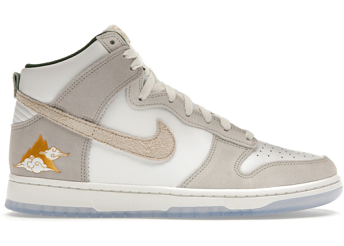 ナイキ ダンク ハイ プレミアム ゴールド 白色 ホワイト ダンクハイ サンフランシスコ スニーカー メンズ NIKE DUNK HIGH PREMIUM SAN FRANCISCO CHINATOWN GOLD MOUNTAIN / SUMMIT WHITE DESERT ORE LIGHT