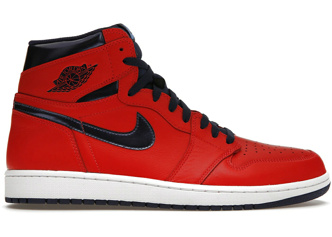 ナイキ ジョーダン クリムゾン 紺色 米国海軍 スニーカー メンズ JORDAN 1 RETRO DAVID LETTERMAN / LIGHT CRIMSON MIDNIGHT NAVY