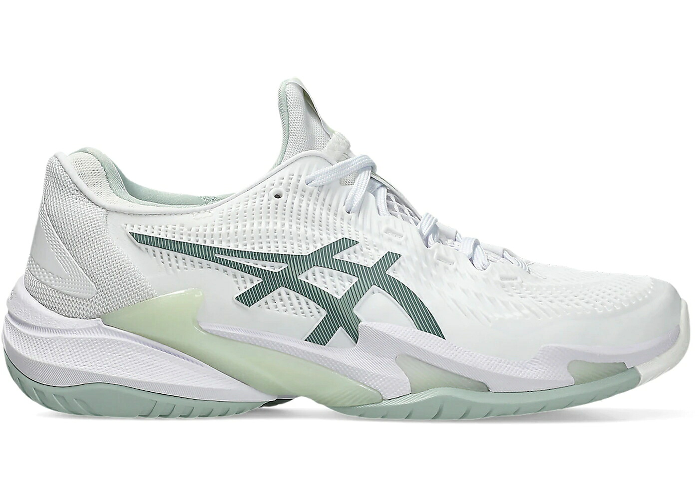 アシックス 厚地の外套 白いこと 白いこと WOMEN\u0027S スニーカー レディース ASICS COURT FF 3 WHITE LICHEN ROCK (WOMEN\u0027S) / WHITE LICHEN ROCK