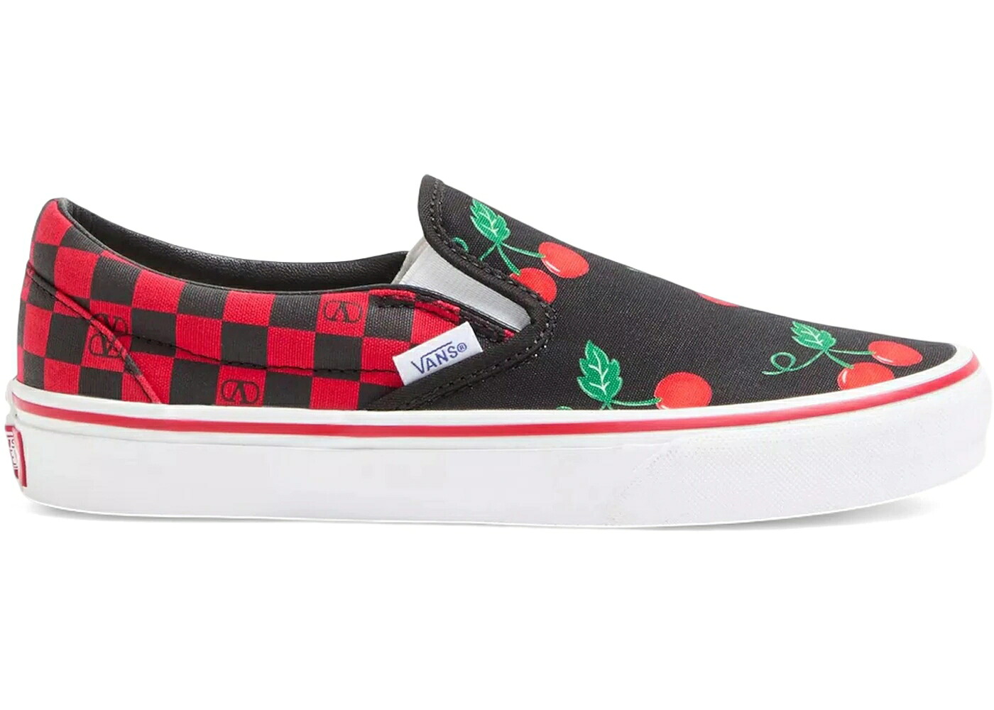 ヴァンズ バンズ クラシック スリッポン 赤 レッド スニーカー メンズ VANS CLASSIC SLIP-ON VALENTINO GARAVANI CHECKERBOARD CHERRY RED / CHECKERBOARD CHERRY RED|スニケス