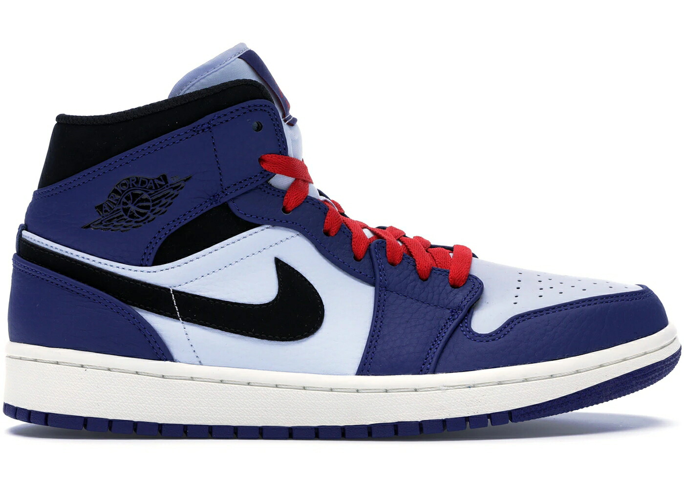 ナイキ ジョーダン ミッド ディープ 青色 ブルー 黒色 ブラック 白色 ホワイト スニーカー メンズ JORDAN 1 MID DEEP ROYAL BLUE BLACK / DEEP ROYAL BLUE BLACK WHITE