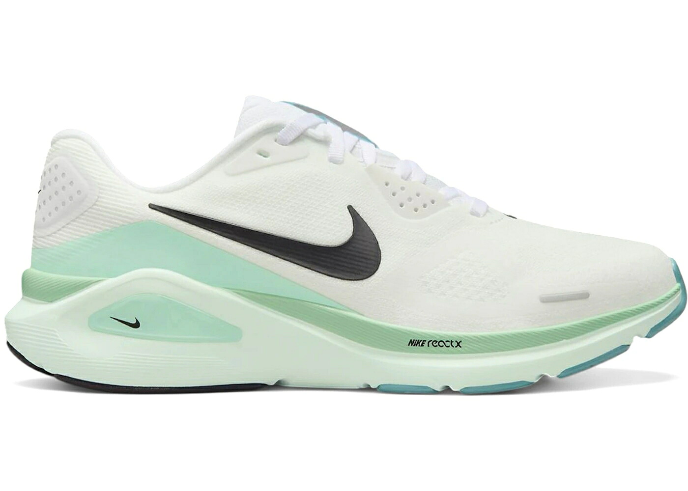 ナイキ 白いこと 白いこと 黒いこと 黒いこと 緑 緑であること WOMEN\u0027S スニーカー レディース NIKE STRUCTURE 26 WHITE BLACK BARELY GREEN (WOMEN\u0027S) / WHITE BLACK BARELY GREEN MINT