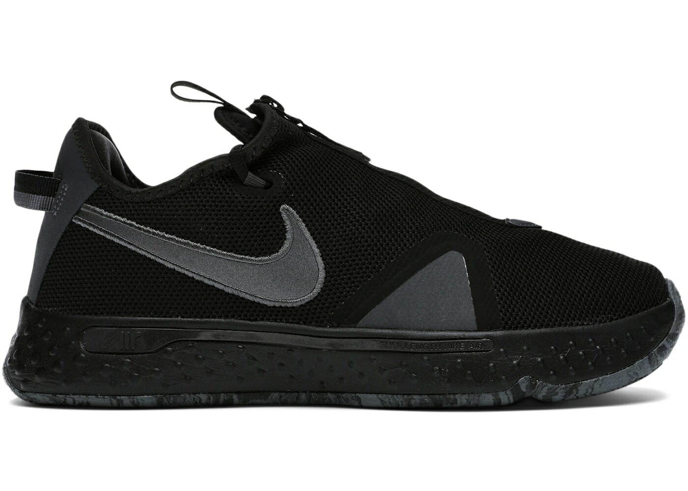 ナイキ 黒いこと 黒いこと 薄墨色 薄墨色 スニーカー メンズ NIKE PG 4 TRIPLE BLACK / BLACK METALLIC DARK GREY BLACK