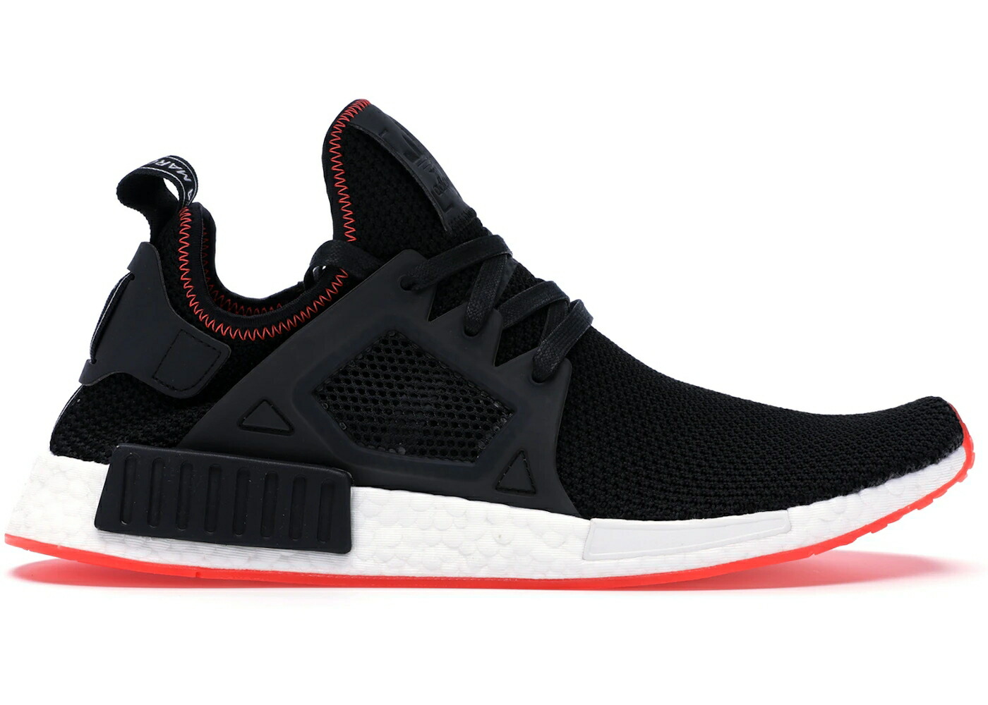 アディダス 黒いこと 黒いこと 中核グループ 赤 赤いこと スニーカー メンズ ADIDAS NMD XR1 BLACK CONTRAST STITCH / CORE BLACK CORE BLACK SOLAR RED