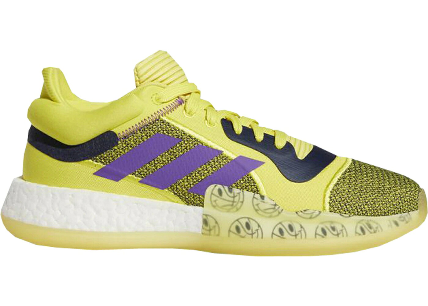 アディダス ブースト 黄色 イエロー 紫 パープル 黒色 ブラック スニーカー メンズ ADIDAS MARQUEE BOOST LOW YELLOW PURPLE BLACK / YELLOW PURPLE BLACK