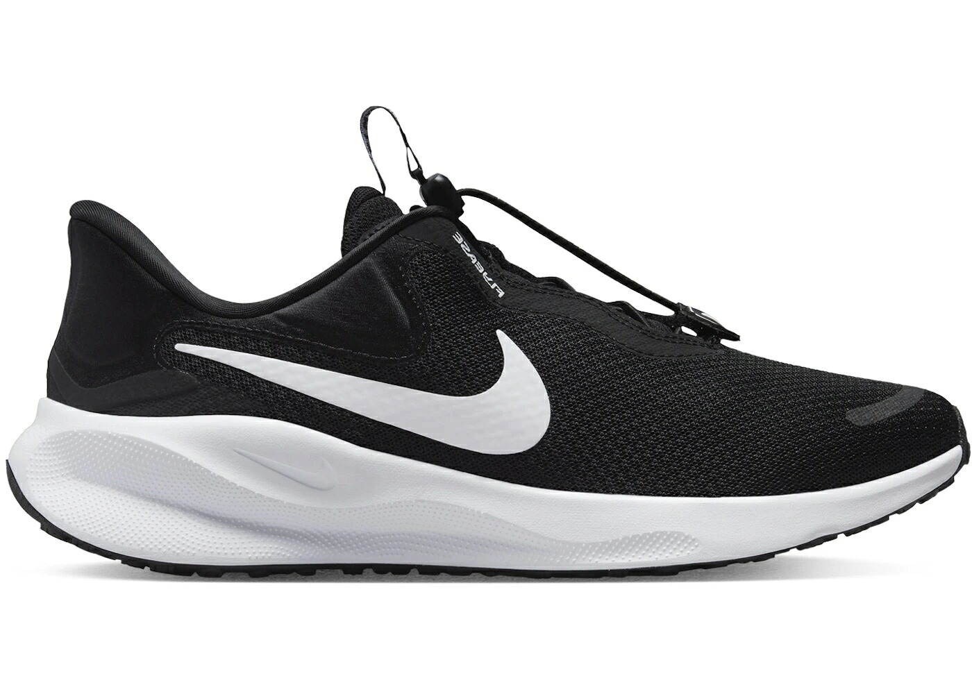 ナイキ レボリューション 黒色 ブラック 白色 ホワイト スニーカー メンズ NIKE REVOLUTION 7 EASYON BLACK WHITE / BLACK WHITE|スニケス