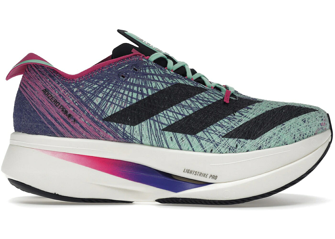 アディダス アディゼロ 中核グループ 黒いこと 黒いこと スニーカー メンズ ADIDAS ADIZERO PRIME X STRUNG PULSE MINT LUCID FUCHSIA / PULSE MINT CORE BLACK LUCID