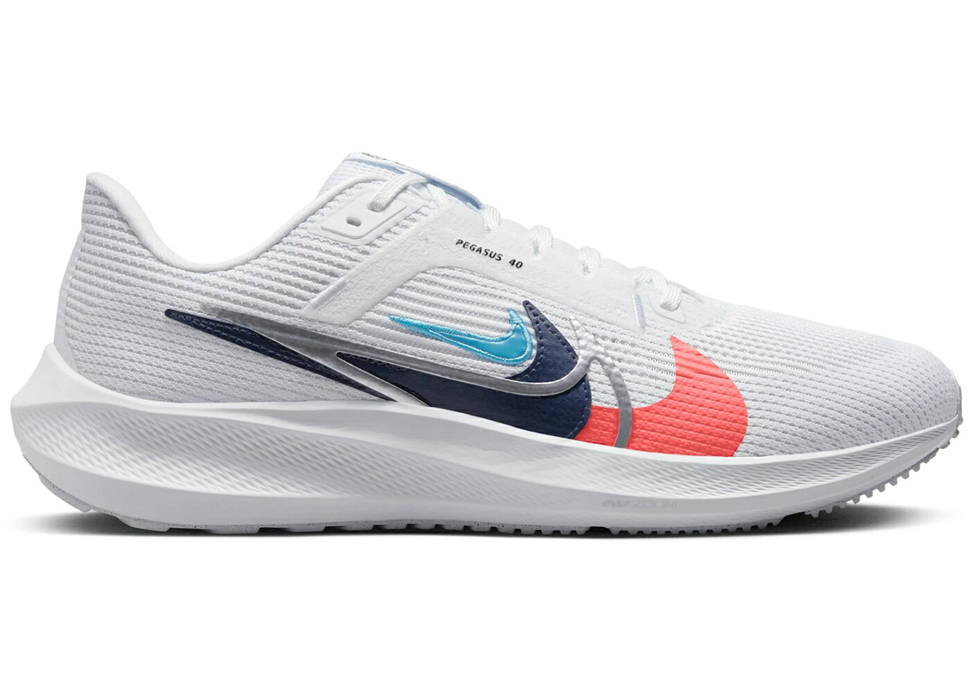 ナイキ ペガサス 割り増し金 白いこと 白いこと 薄墨色 薄墨色 スニーカー メンズ NIKE PEGASUS 40 PREMIUM WHITE MULTI-COLOR / WHTIE MULTI COLOR FOOTBALL GREY