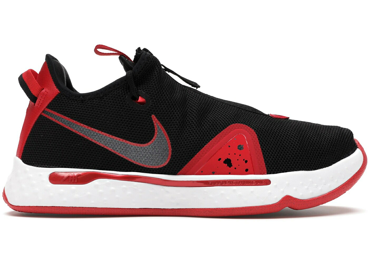 ナイキ 黒色 ブラック 赤 レッド 白色 ホワイト スニーカー メンズ NIKE PG 4 BLACK RED / BLACK UNIVERSITY RED WHITE
