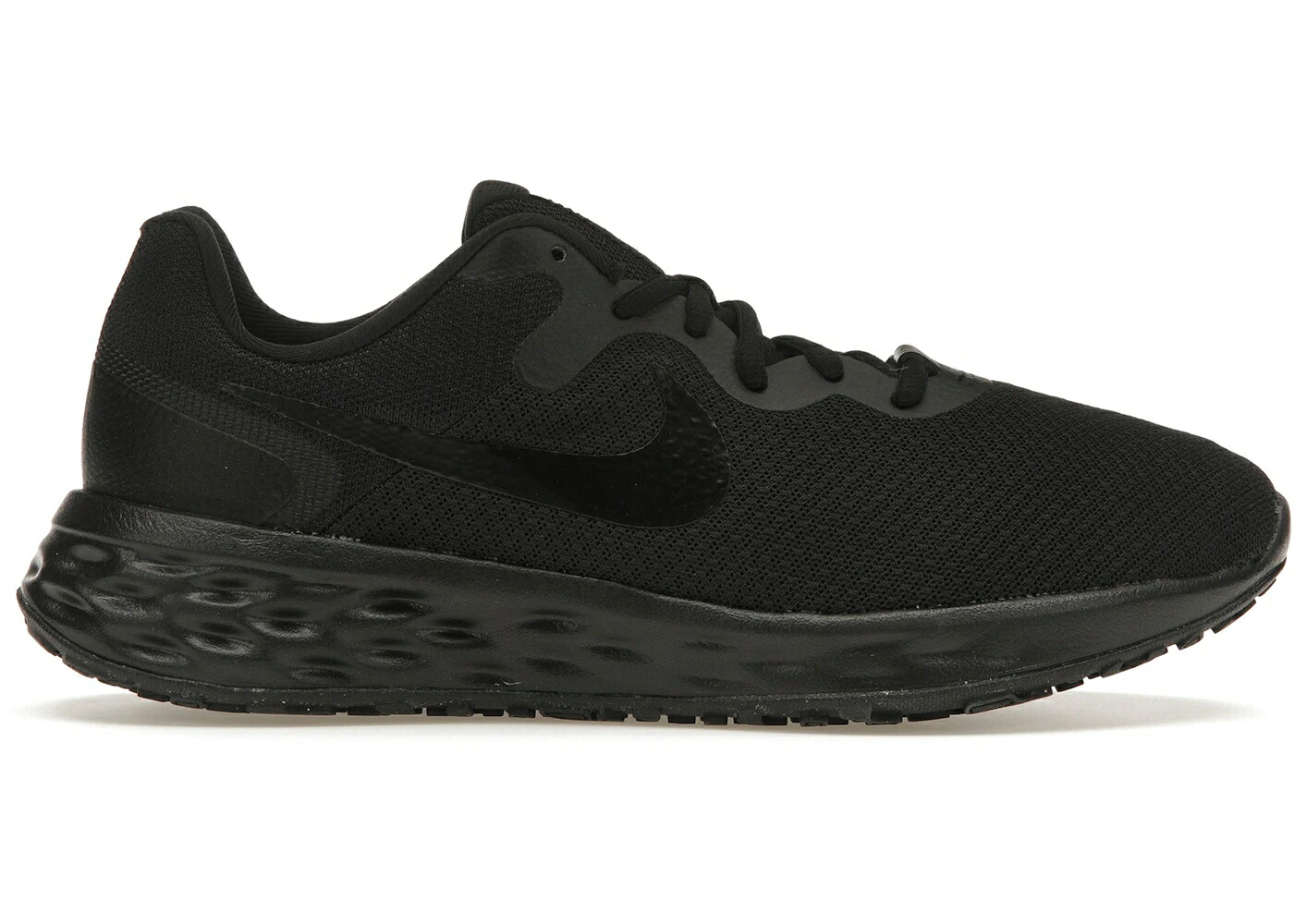 ナイキ レボリューション 黒色 ブラック 灰色 グレー スニーカー メンズ NIKE REVOLUTION 6 NEXT NATURE TRIPLE BLACK / BLACK DARK SMOKE GREY BLACK|スニケス