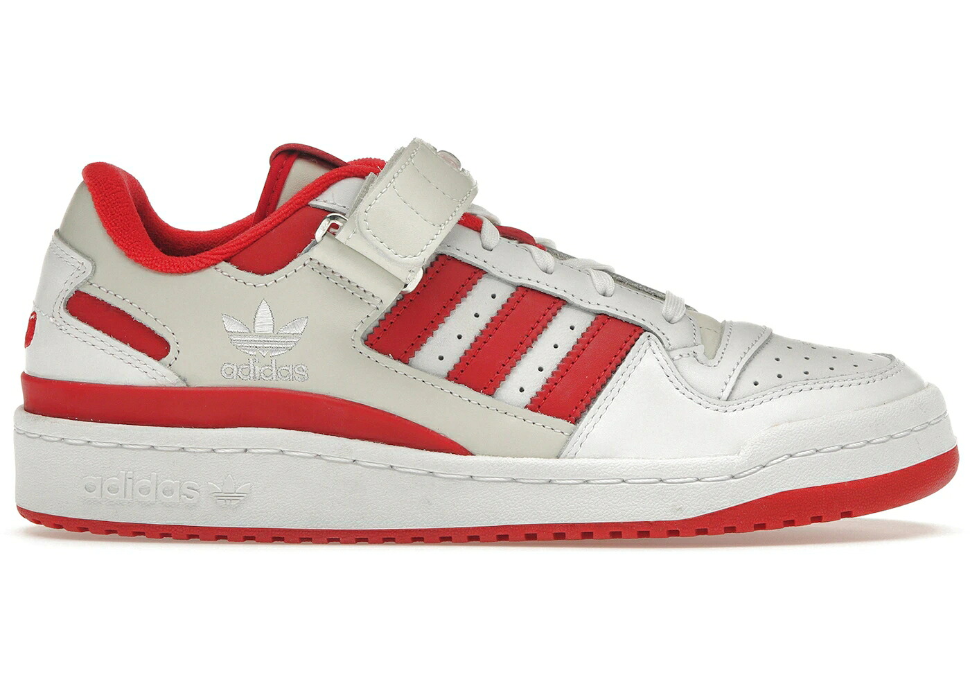 アディダス フォーラム 白色 ホワイト スニーカー メンズ ADIDAS FORUM 84 LOW TRAP KITCHEN / CLOUD WHITE CLOUD WHITE VIVID｜スニケス