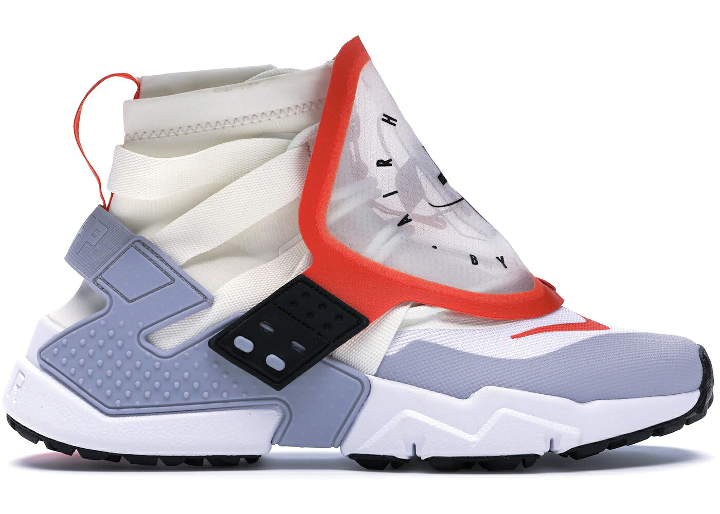 ナイキ ハラチ チーム 橙 オレンジ 白色 ホワイト 灰色 グレー スニーカー メンズ NIKE AIR HUARACHE GRIPP SAIL TEAM ORANGE / SAIL TEAM ORANGE WHITE WOLF GREY|スニケス