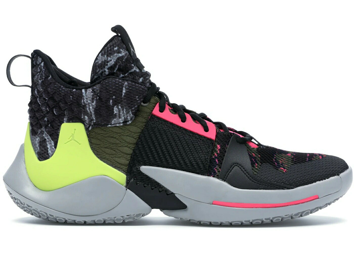 ナイキ ジョーダン 灰色 グレー 黒色 ブラック ZER0.2 DONT スニーカー メンズ JORDAN WHY NOT CARE / LIGHT SMOKE GREY BLACK CYBER