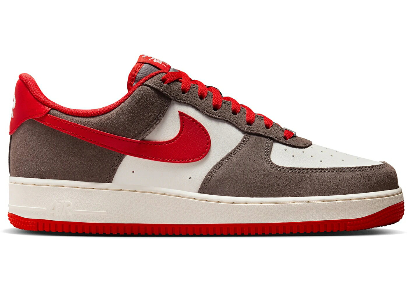 ナイキ 赤 赤いこと 空軍 \u002707 スニーカー メンズ NIKE AIR FORCE 1 LOW LV8 CAVE STONE UNIVERSITY RED / CAVE STONE SAIL UNIVERSITY RED