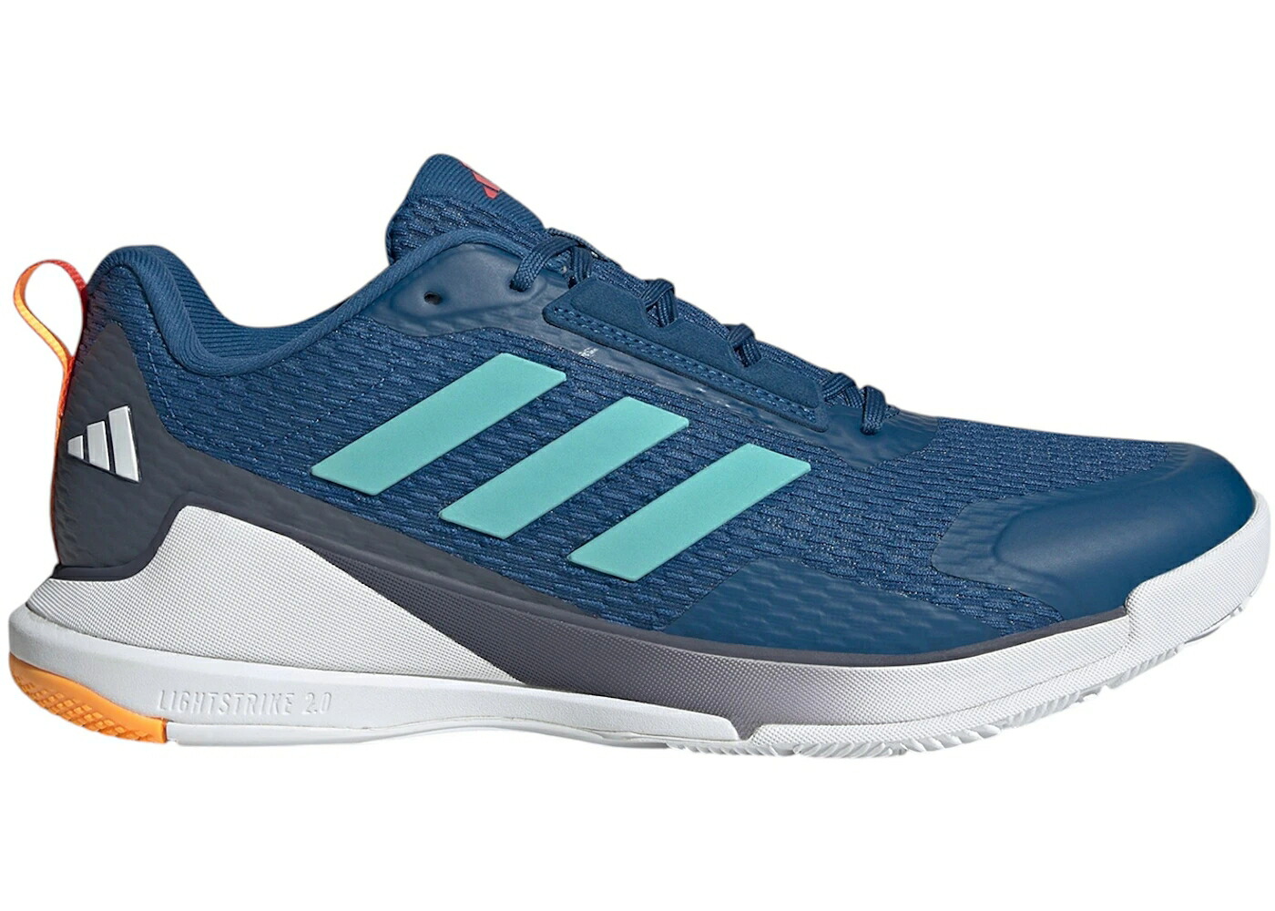 アディダス アクア コア スニーカー メンズ ADIDAS NOVAFLIGHT 2 INDOOR DUSKY PETROL FLASH AQUA / DUSKY PETROL FLASH AQUA CORE