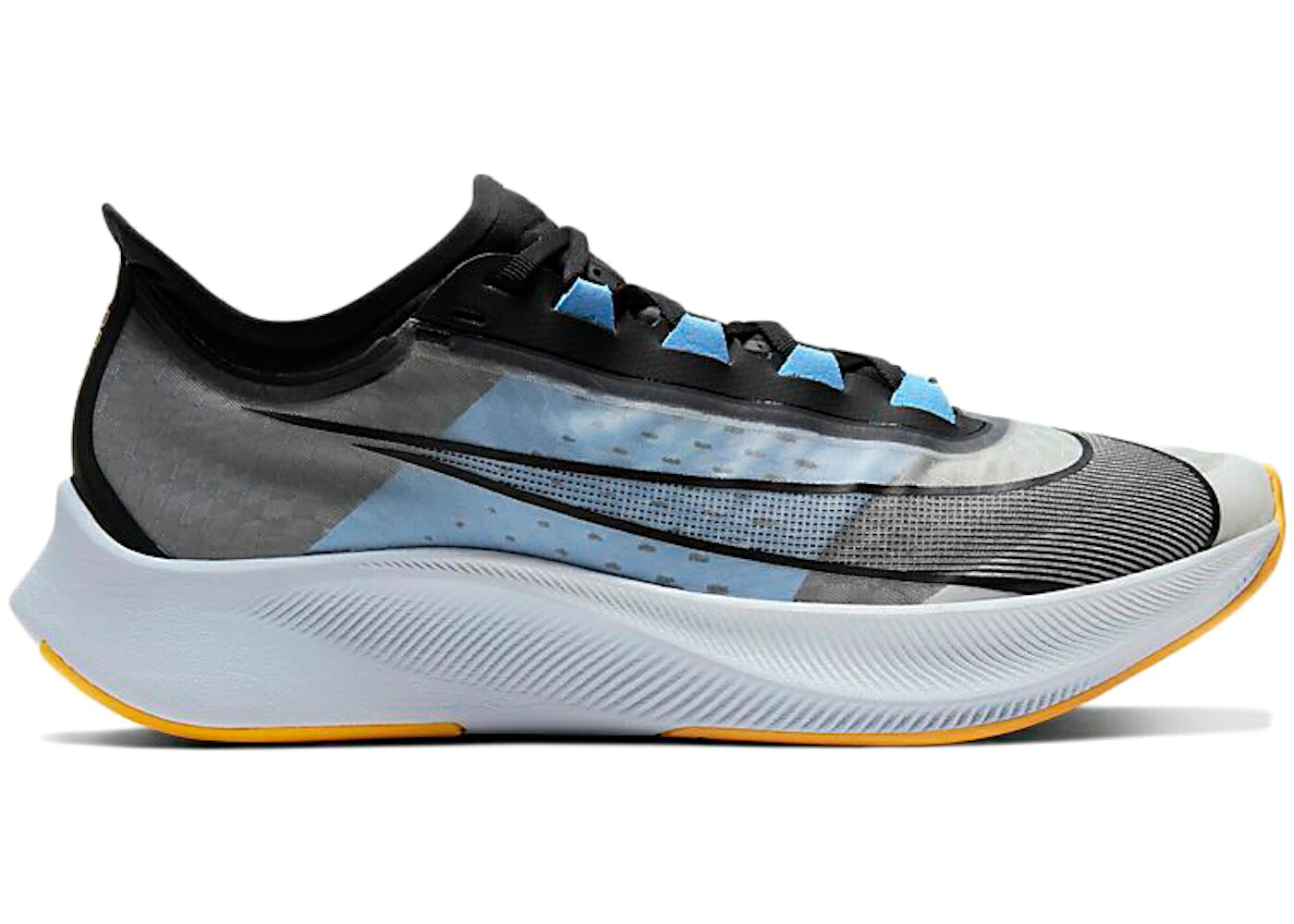 ナイキ 望遠レンズ 白いこと 白いこと 青み 青色 レーザ 望遠レンズ飛球 スニーカー メンズ NIKE ZOOM FLY 3 WHITE / WHITE UNIVERSITY BLUE LASER