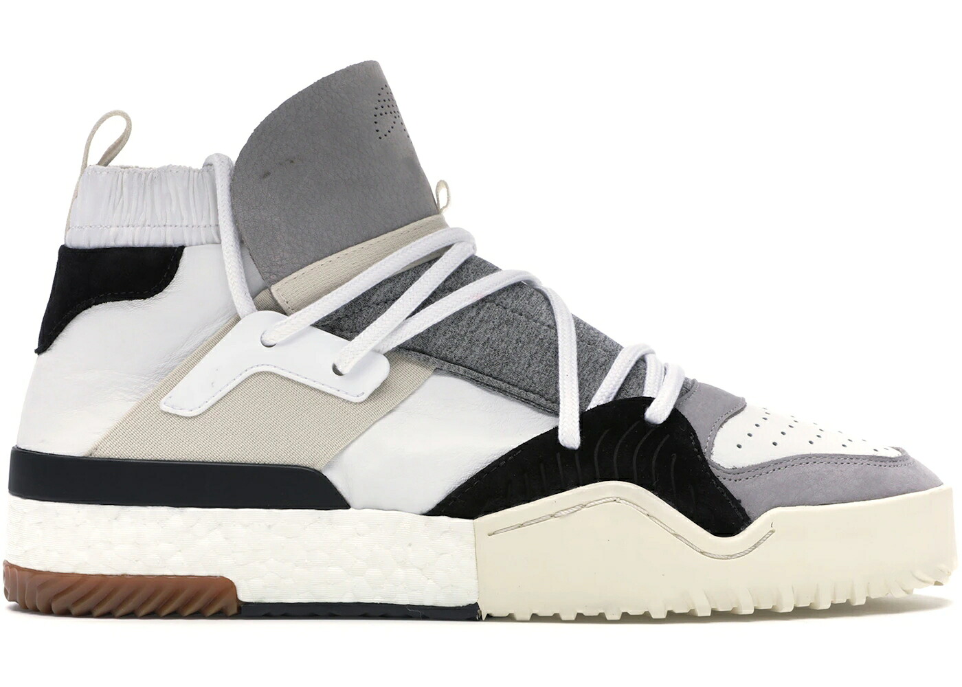 アディダス 薄墨色 薄墨色 皮膚軟化剤 白いこと 白いこと スニーカー メンズ ADIDAS AW BBALL ALEXANDER WANG GREY CREAM / GREY WHITE CREAM