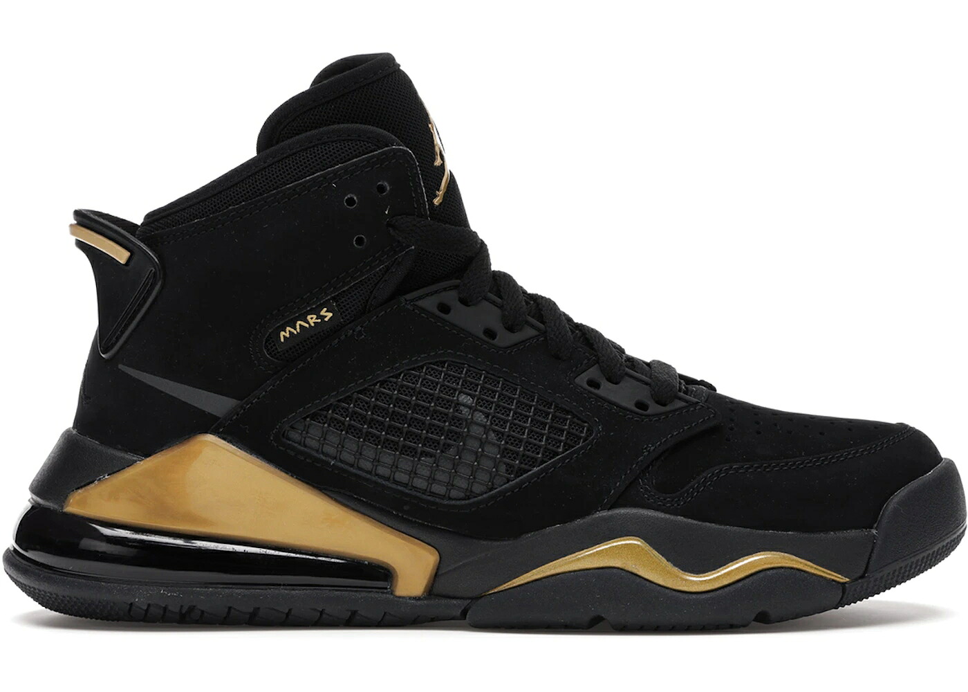 ナイキ ジョーダン 黒いこと 黒いこと ゴールド お坊っちゃん キッズ JORDAN MARS 270 BLACK GOLD (GS) / BLACK METALLIC GOLD もの言う花 マタニティ スニーカー