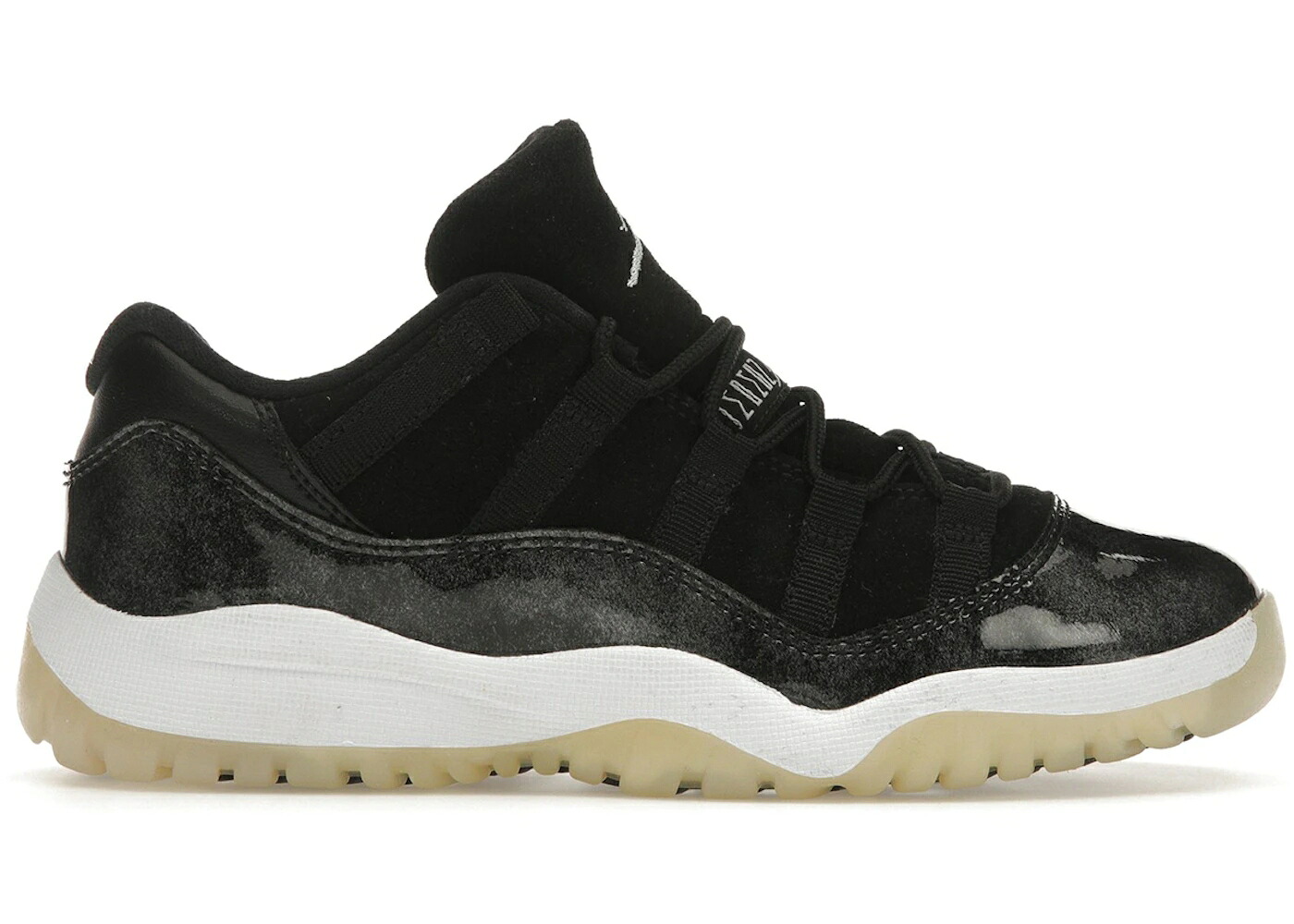 ナイキ ジョーダン 黒色 ブラック 銀色 シルバー 白色 ホワイト ジュニア キッズ JORDAN 11 RETRO LOW BARONS (PS) / BLACK METALLIC SILVER WHITE ベビー マタニティ スニーカー|スニケス