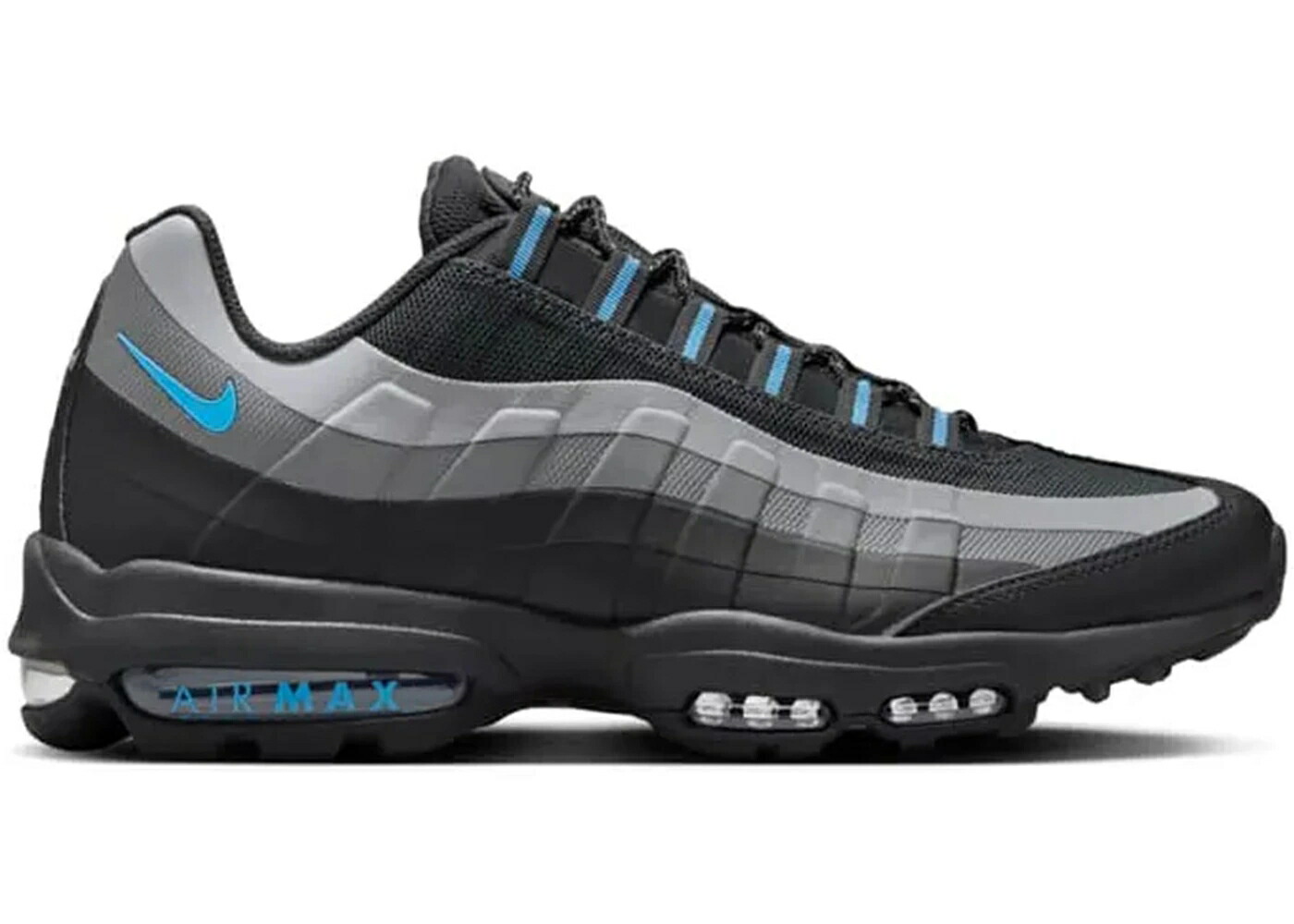 ナイキ マックス ウルトラ 黒色 ブラック 青色 ブルー 灰色 グレー エアマックス スニーカー メンズ NIKE AIR MAX 95 ULTRA BLACK UNIVERSITY BLUE / BLACK NEUTRAL GREY UNIVERSITY