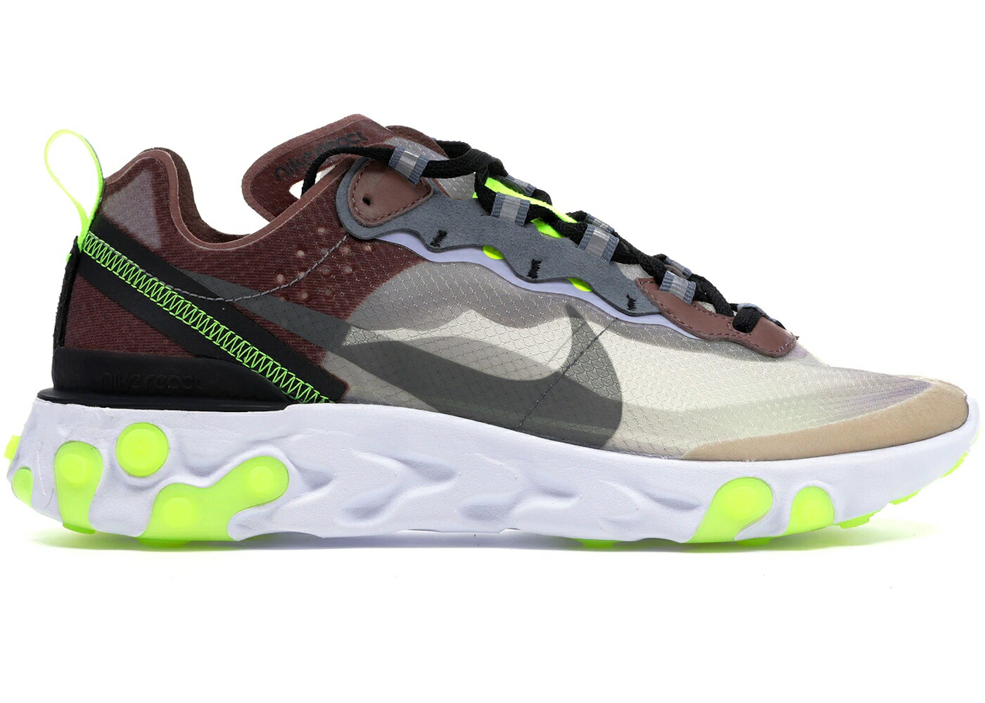 ナイキ リアクト エレメント 砂色 サンド クール 灰色 グレー スニーカー メンズ NIKE REACT ELEMENT 87 DESERT SAND / DESERT SAND COOL GREY SMOKEY