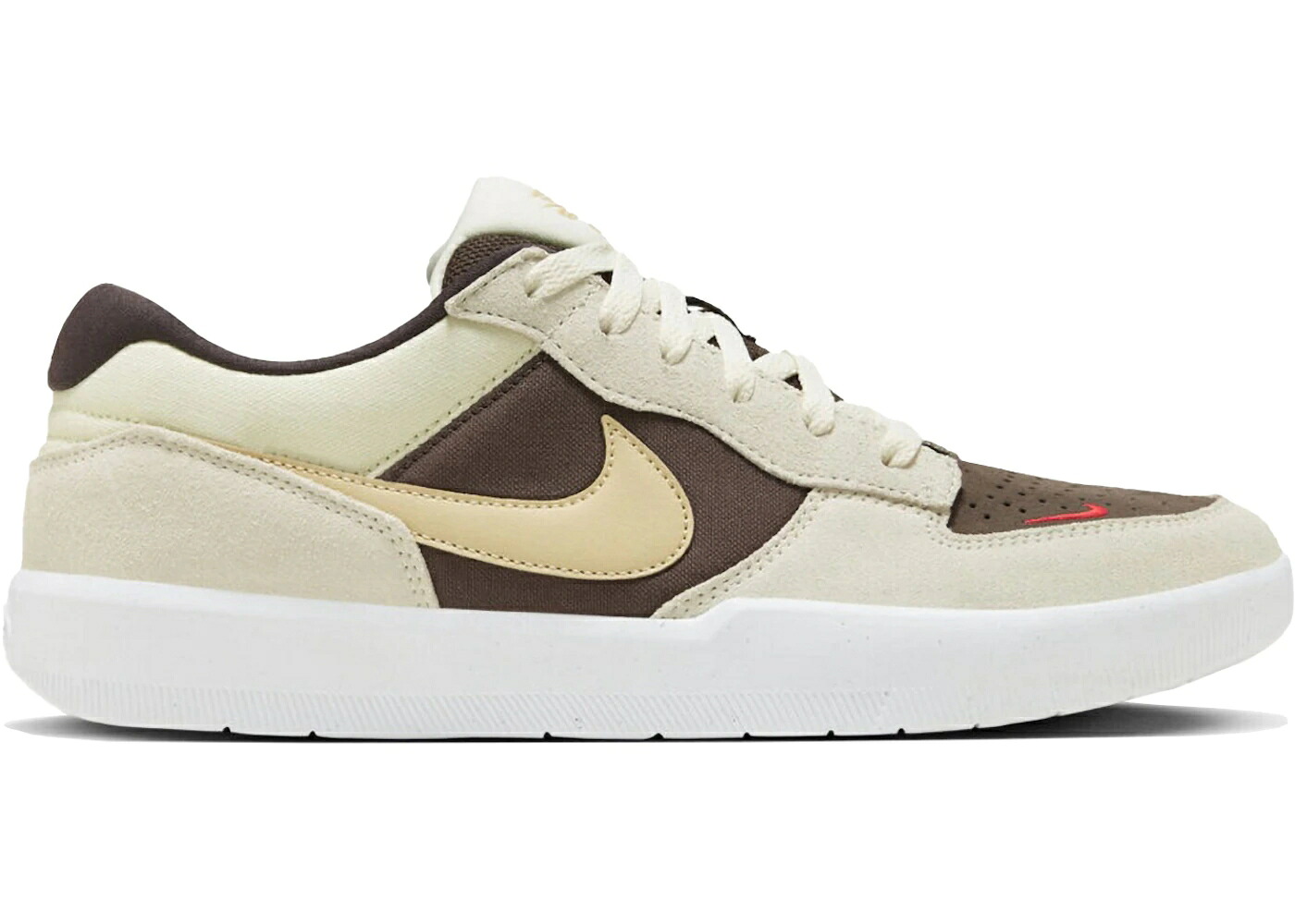 ナイキ エスビー 茶色 ブラウン 白色 ホワイト スニーカー メンズ NIKE SB FORCE 58 SESAME BAROQUE BROWN / BAROQUE BROWN SESAME WHITE｜スニケス