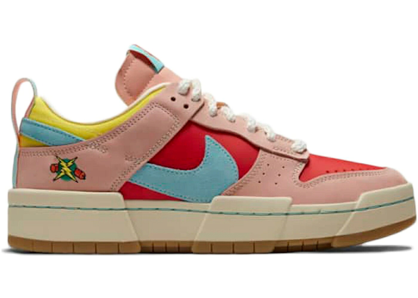 ナイキ ダンク 赤 レッド 青色 ブルー ダンクロー WOMEN'S スニーカー レディース NIKE DUNK LOW DISRUPT CHINESE NEW YEAR FIRECRACKER (2021) (WOMEN'S) / BLUSH RED BLUE|スニケス