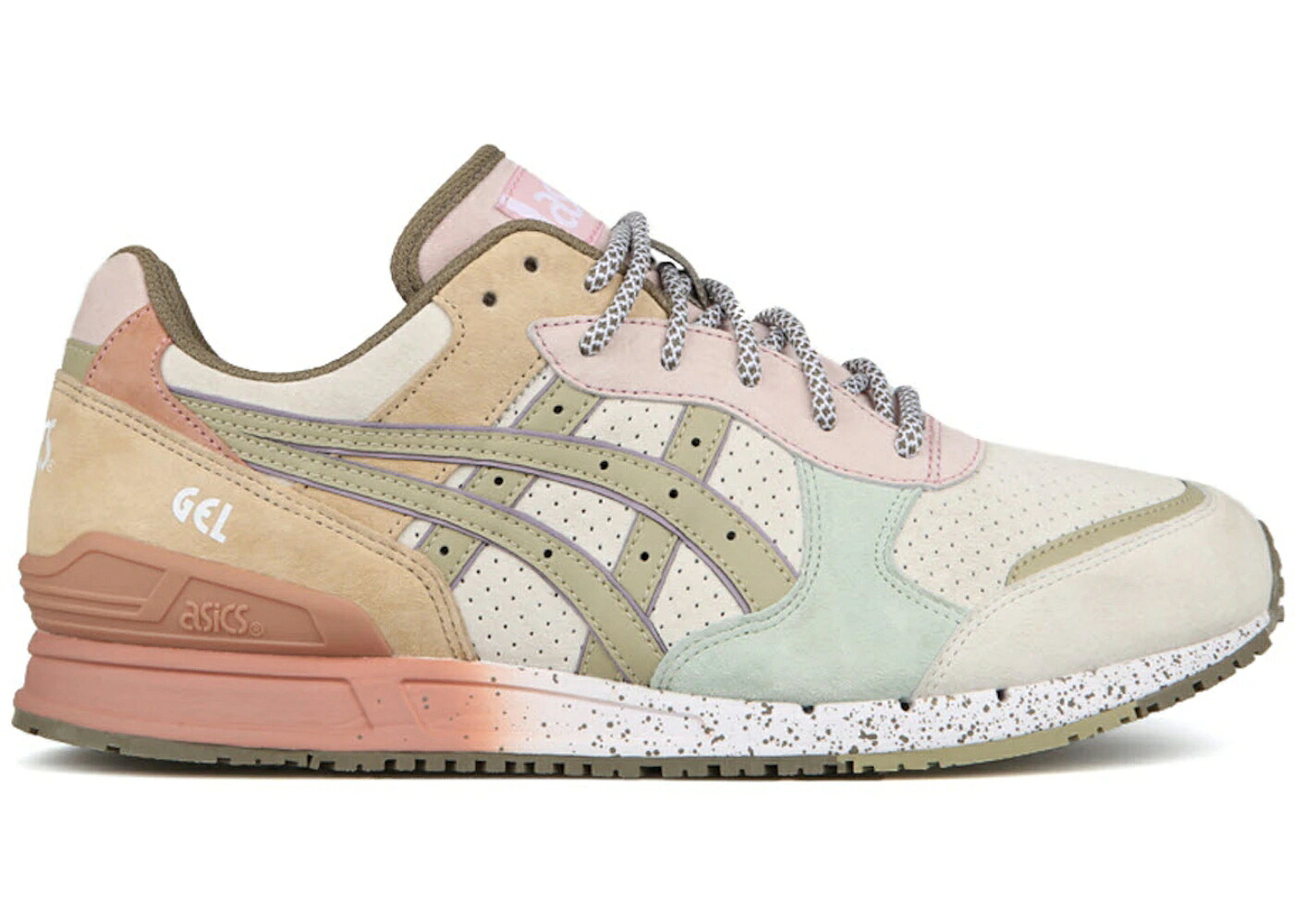 アシックス クリーム ピンク 橙 オレンジ スニーカー メンズ ASICS GEL-CLASSIC BODEGA ON THE ROAD / CREAM PINK ORANGE