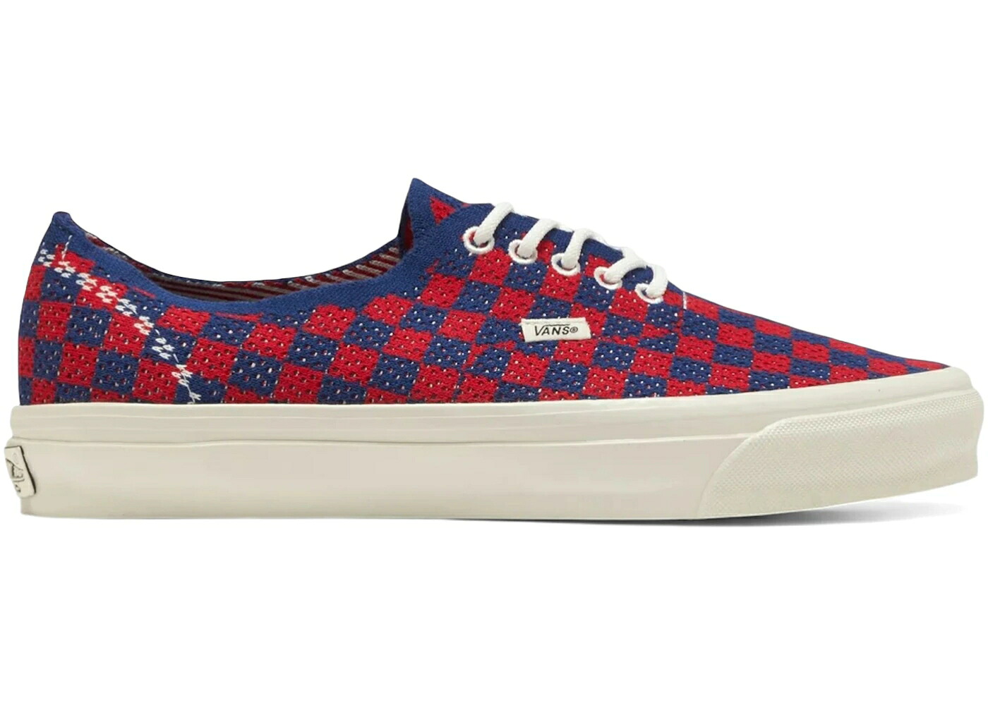 ヴァンズ バンズ オーセンティック 赤 赤いこと 青味 青み スニーカー メンズ VANS LX AUTHENTIC 44 EK PUNK CHECK RED BLUE / RED BLUE