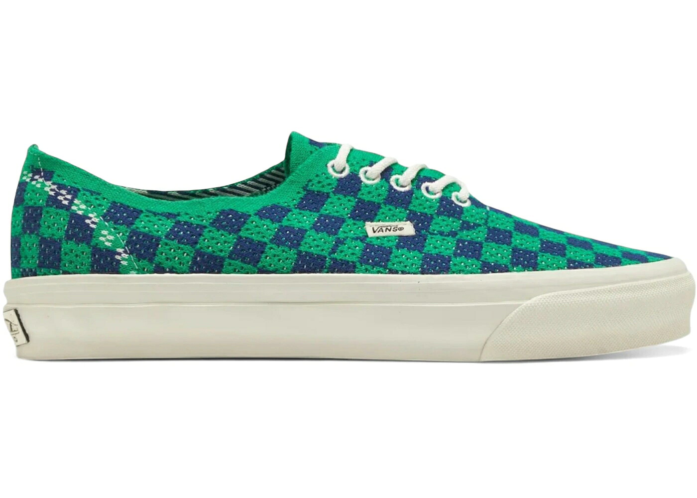 ヴァンズ バンズ オーセンティック 緑 グリーン 紺色 ネイビー スニーカー メンズ VANS LX AUTHENTIC 44 EK PUNK CHECK GREEN NAVY / GREEN NAVY