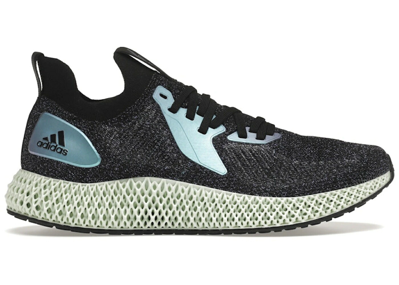 アディダス 黒いこと 黒いこと 中核グループ 青み 青色 スニーカー メンズ ADIDAS ALPHAEDGE 4D BLACK IRIDESCENT / CORE BLACK GLOW BLUE COLLEGIATE