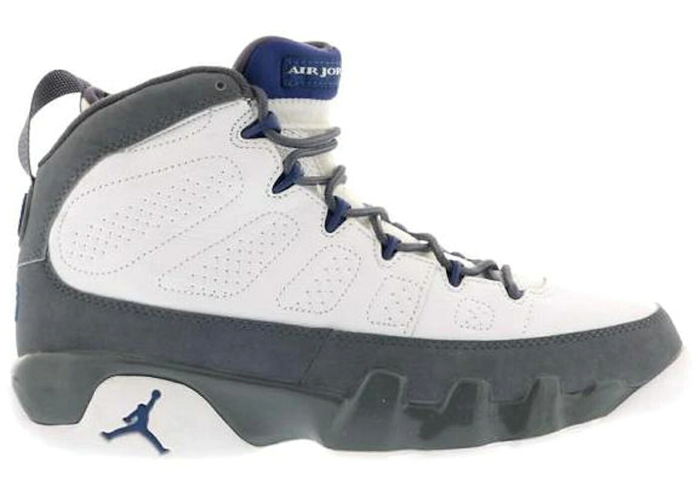 ナイキ ジョーダン 青色 ブルー 白色 ホワイト 灰色 グレー スニーカー メンズ JORDAN 9 RETRO FRENCH BLUE (2002) / WHITE FRENCH BLUE FLINT GREY