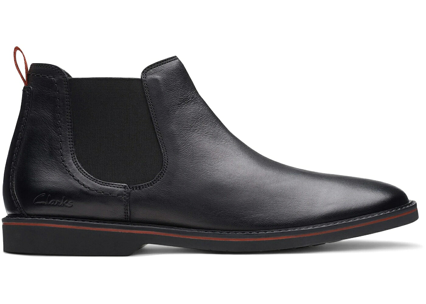 クラークス 黒色 ブラック レザー スニーカー メンズ CLARKS ATTICUS LT TOP BLACK LEATHER /
