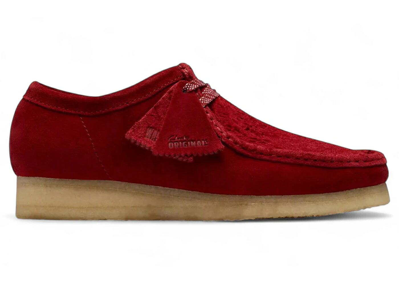クラークス オリジナルス 赤 赤いこと スエードクロス スウェード スニーカー メンズ CLARKS ORIGINALS WALLABEE DARK RED SUEDE / DARK RED SUEDE