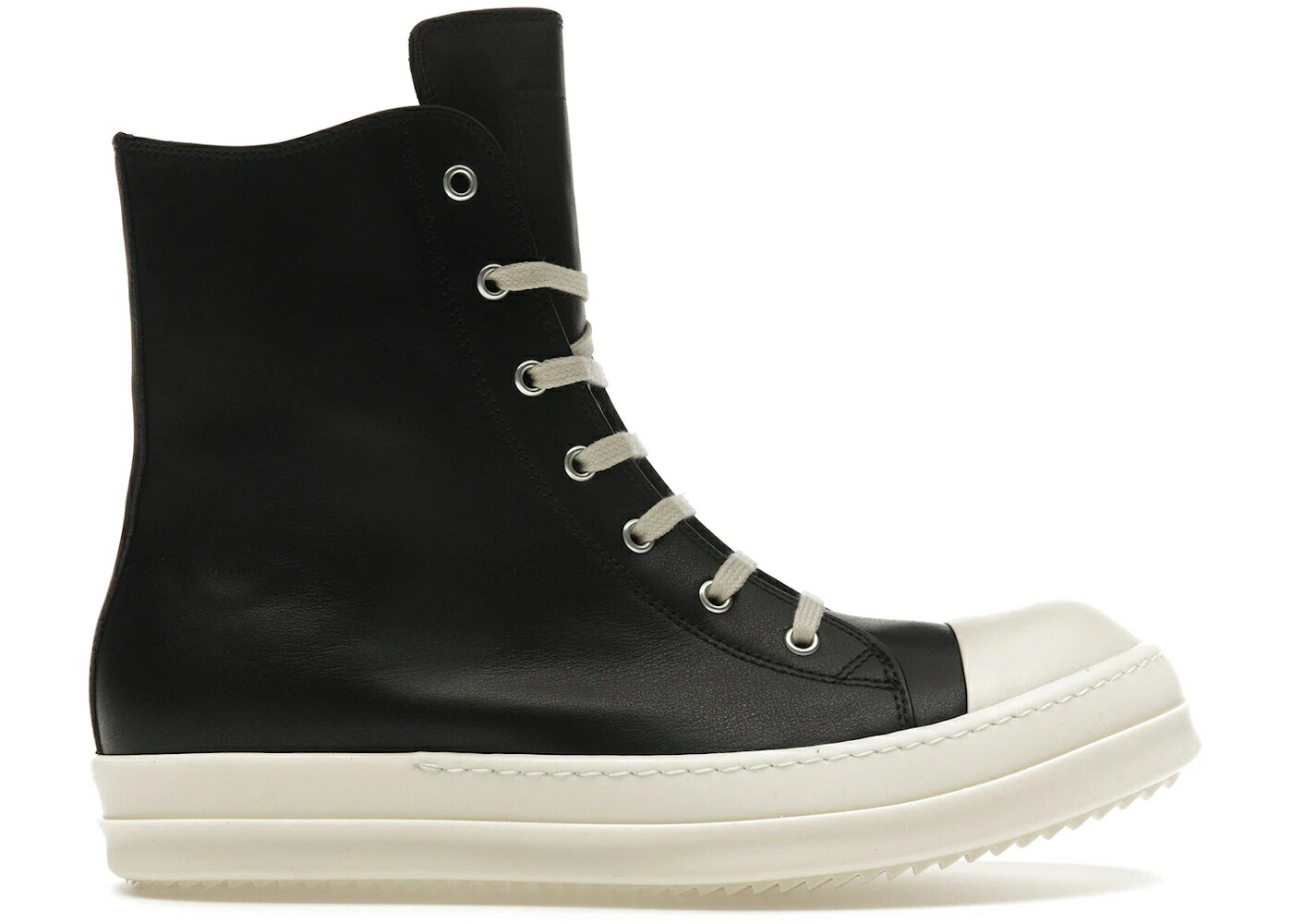 リックオウエンス ハイ 黒色 ブラック スニーカー メンズ RICK OWENS RICK OWENS HOLLYWOOD HIGH BLACK MILK / BLACK MILK MILK