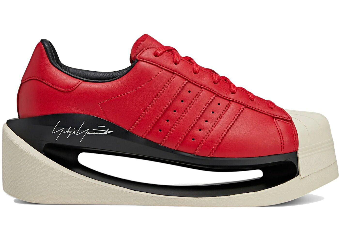 アディダス はやりっ児 黒いこと 黒いこと 白いこと 白いこと スニーカー メンズ ADIDAS Y-3 GENDO SUPERSTAR BETTER SCARLET BLACK WONDER WHITE / BETTER SCARLET BLACK WONDER