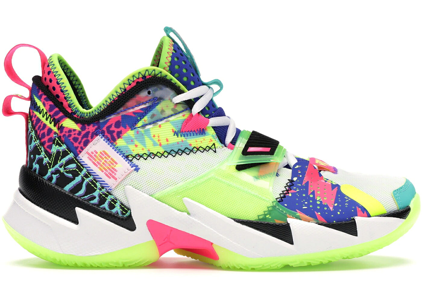 ナイキ ジョーダン ロサンゼルス 白色 ホワイト ピンク 緑 グリーン ZER0.3 スニーカー メンズ JORDAN WHY NOT LA BORN / WHITE RACER PINK GHOST GREEN