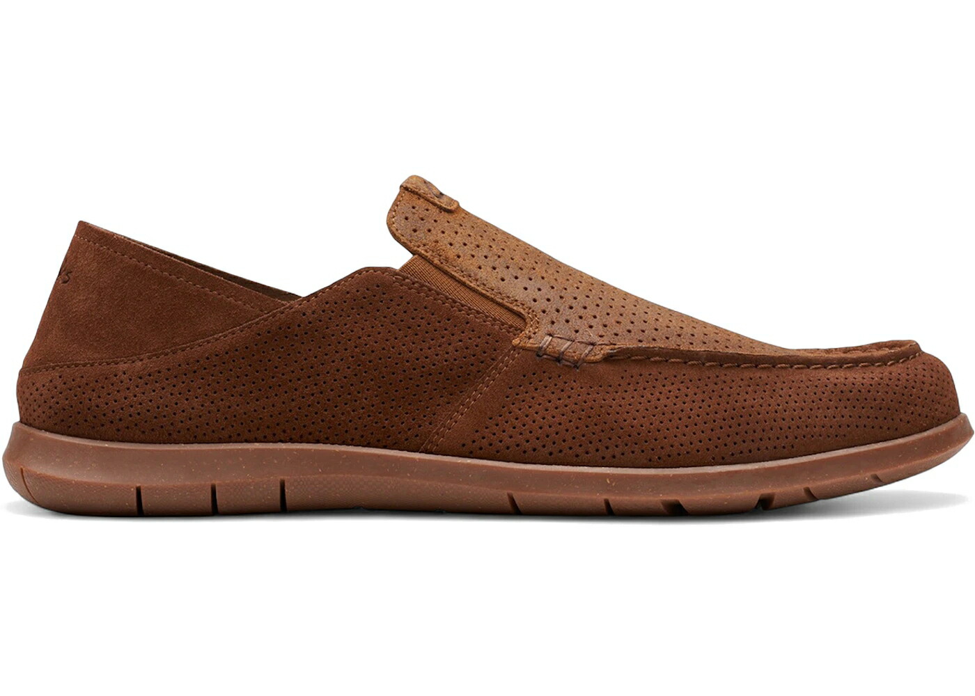 クラークス 赤銅色 赤銅色 スエードクロス スウェード スニーカー メンズ CLARKS FLEXWAY EASY DARK BROWN SUEDE / DARK BROWN