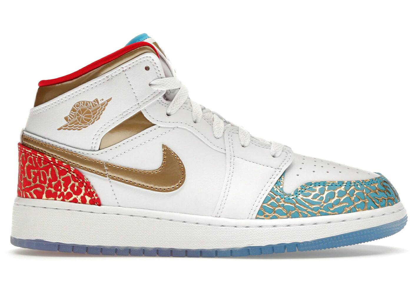 ナイキ ジョーダン ミッド 靴 スニーカー シカゴ 白色 ホワイト ゴールド ジュニア キッズ JORDAN 1 MID SNEAKER SCHOOL NC TO CHICAGO (GS) / WHITE METALLIC GOLD UNIVERSITY ベビー マタニティ