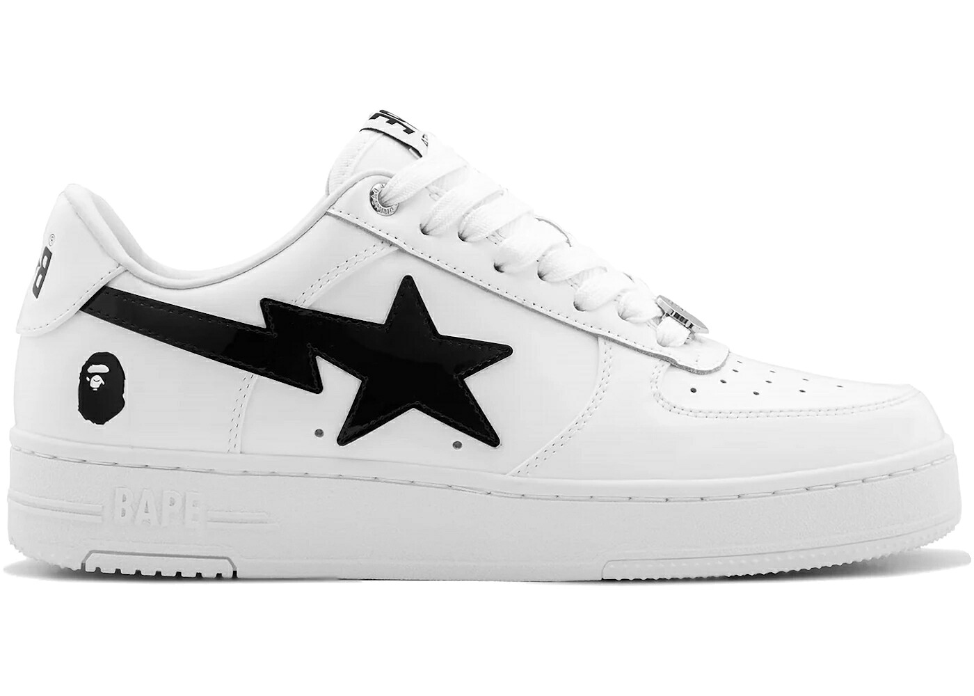 ベイプ 白いこと 白いこと 黒いこと 黒いこと #2 スニーカー メンズ BAPE A BATHING APE STA WHITE BLACK /