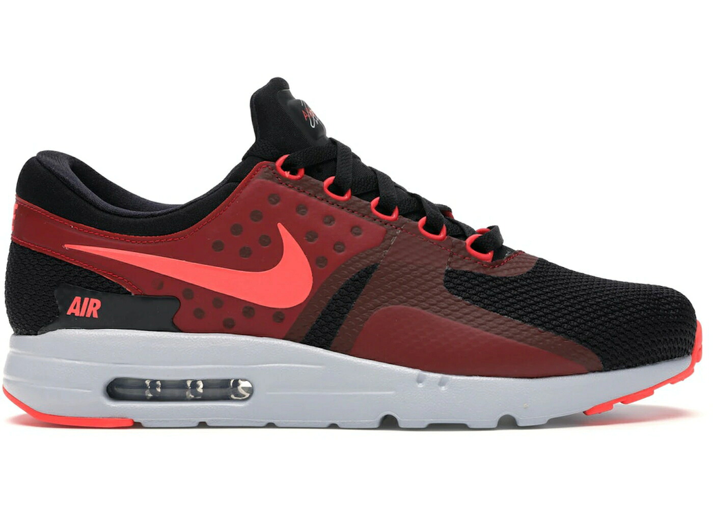 ナイキ マックス ゼロ クリムゾン 黒色 ブラック 赤 レッド エアマックス スニーカー メンズ NIKE AIR MAX ZERO ESSENTIAL BRIGHT CRIMSON / BLACK BRIGHT CRIMSON GYM RED