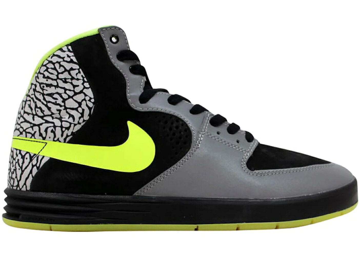 ナイキ ポール ハイ プレミアム 銀色 シルバー 黒色 ブラック スニーカー メンズ NIKE PAUL RODRIGUEZ 7 HIGH PREMIUM CLARK KENT / METALLIC SILVER VOLT BLACK