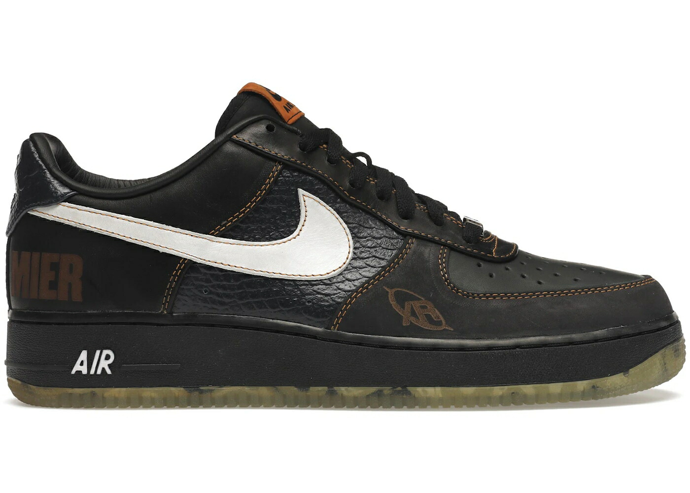 ナイキ プレミアム 黒色 ブラック 白色 ホワイト エアフォース スニーカー メンズ NIKE AIR FORCE 1 LOW DJ PREMIER / BLACK WHITE BLACK SPRUCE