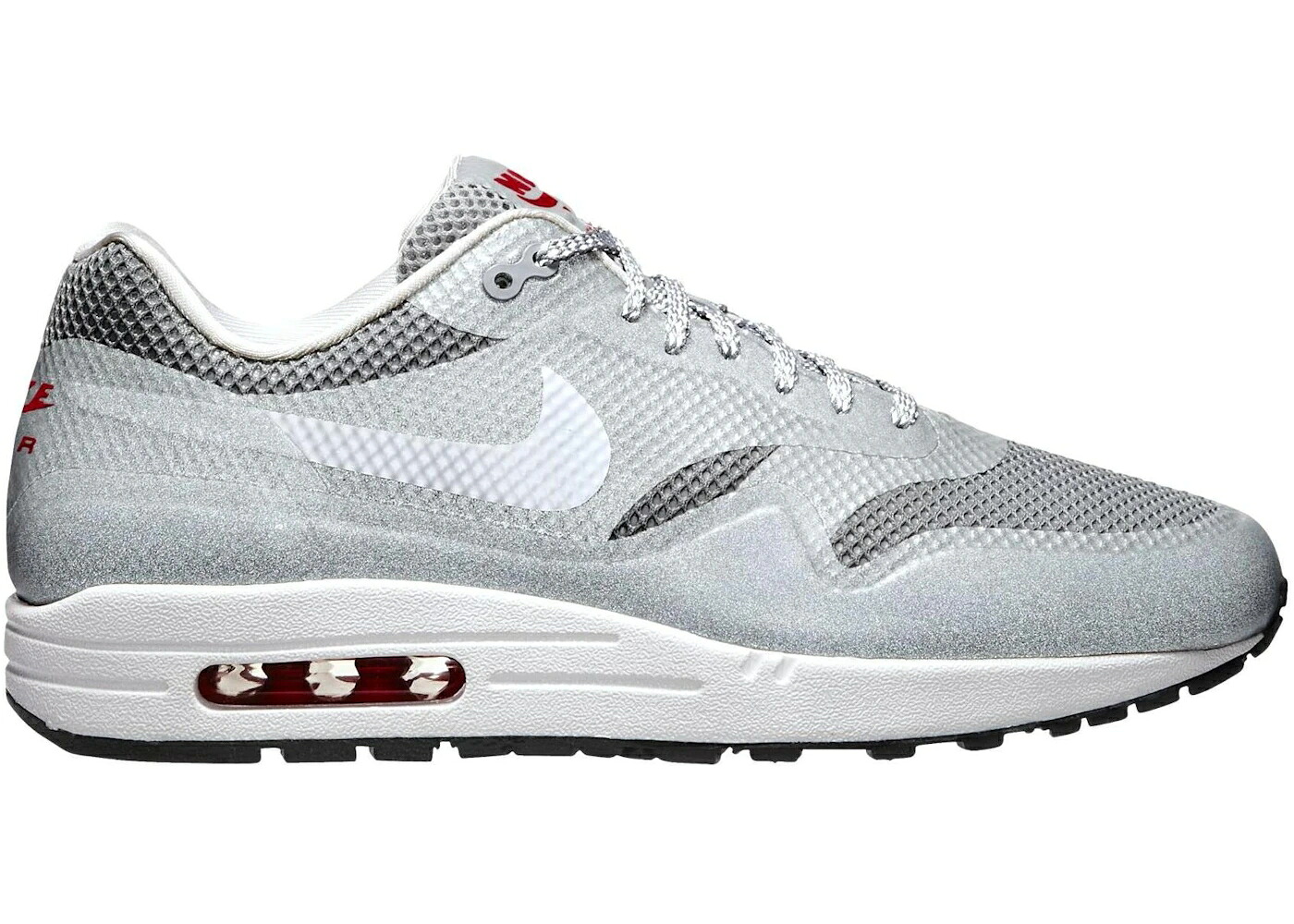 ナイキ マックス ハイパーフューズ 銀色 シルバー 白色 ホワイト エアマックス スニーカー メンズ NIKE AIR MAX 1 HYPERFUSE MATTE SILVER / MATTE SILVER WHITE UNIVERSITY