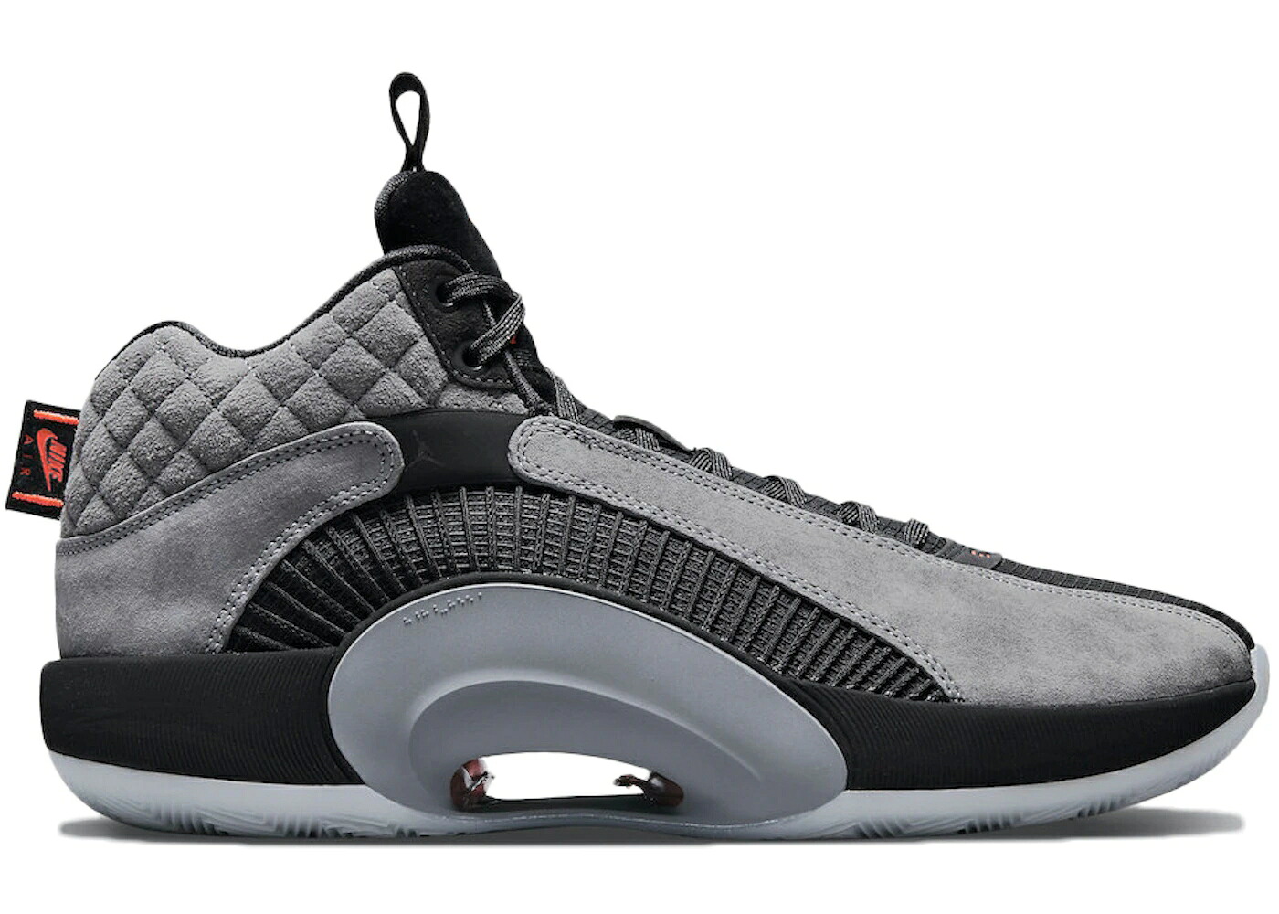 ナイキ ジョーダン 薄墨色 薄墨色 黒いこと 黒いこと 橙 オレンジ色 スニーカー メンズ JORDAN XXXV SMOKE GREY FEAR / BLACK GREY ORANGE