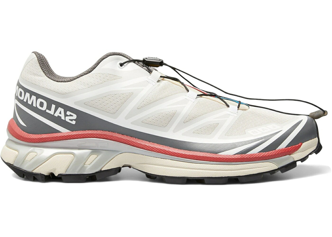 サロモン 白色 ホワイト 灰色 グレー 赤 レッド スニーカー メンズ SALOMON XT-6 WHITE GREY RED / WHITE GREY RED