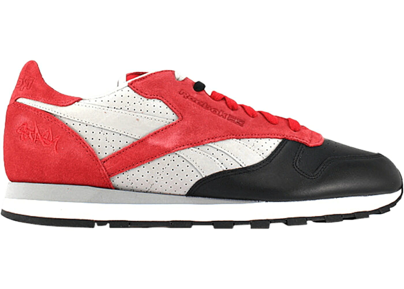 リーボック クラシック レザー 赤 レッド 銀色 スチール 黒色 ブラック カーボン スニーカー メンズ REEBOK CLASSIC LEATHER R12 STASH RED / RED STEEL BLACK CARBON