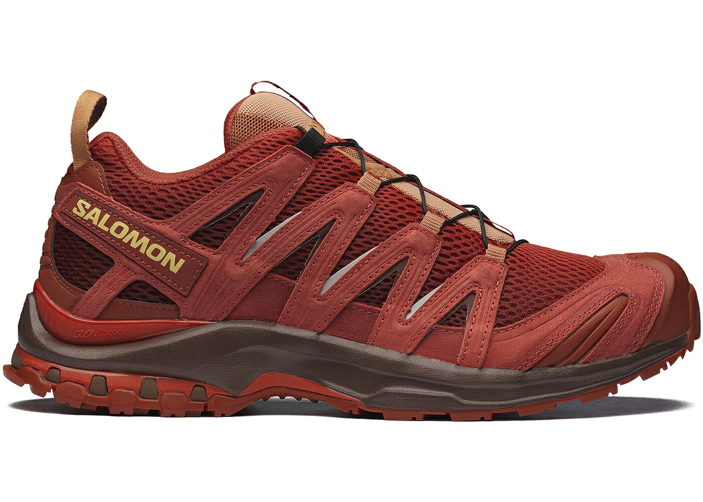 サロモン 労働者階級 赤 赤いこと 赤銅色 赤銅色 スニーカー メンズ SALOMON XA PRO 3D RED ASHES / PECAN BROWN CHILI